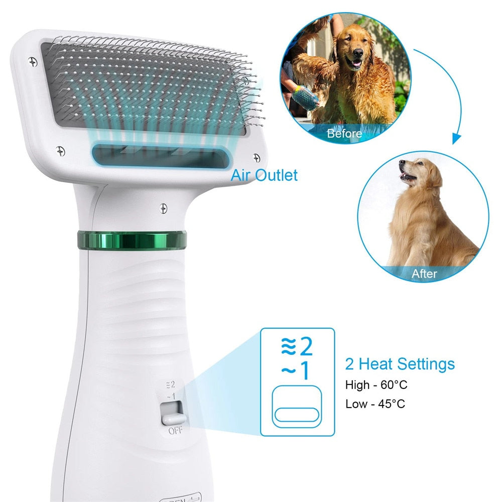 Tragbarer 2-in-1 Hundehaartrockner